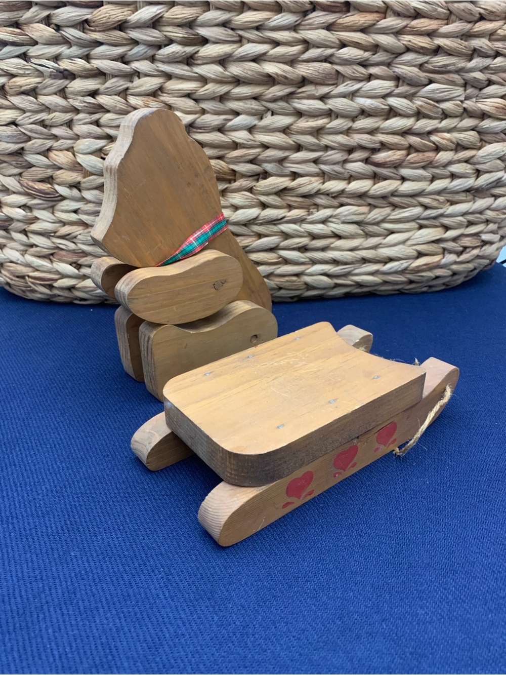 Christmas Wooden bear and Sled Toy